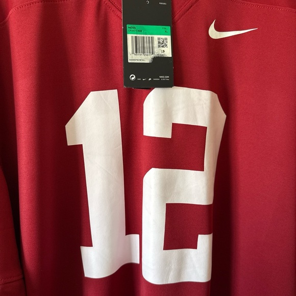 Nike Red and White Men's Jersey - Picture 2 of 7